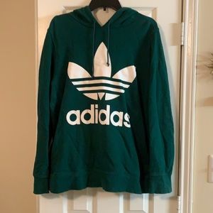 Dark Green Adidas Sweatshirt/Hoodie